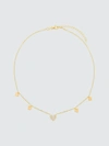 ADINA'S JEWELS - VERIFIED PARTNER PAVE X SOLID HEARTS NECKLACE