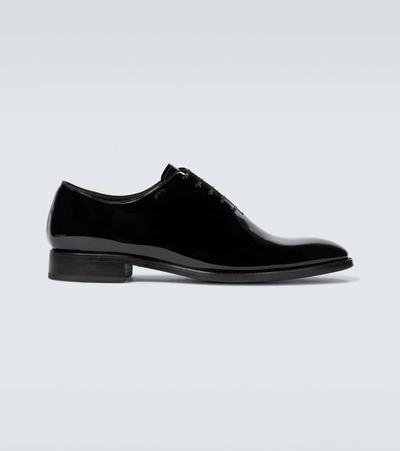 Givenchy Patent Leather Oxford Shoes In Black