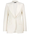 DOLCE & GABBANA STRETCH WOOL-BLEND NATTÉ BLAZER,P00479716