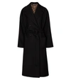 Dolce & Gabbana Double-breasted Virgin Wool-blend Coat In Black
