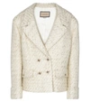 GUCCI DOUBLE-BREASTED TWEED JACKET,P00534585