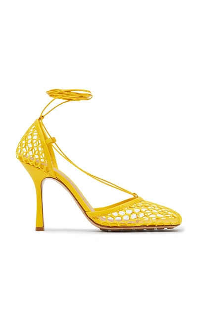 Bottega Veneta Stretch Sandals In Yellow