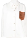 LOEWE LOGO-PATCH SHIRT JACKET