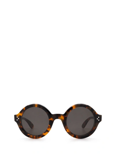 Lesca Phil Sun Marble Tortoise Sunglasses