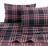TRIBECA LIVING HERITAGE PLAID 5-OUNCE FLANNEL PRINTED EXTRA DEEP POCKET FULL SHEET SET