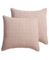 Levtex Mills Waffle Euro Sham - Set Of 2 In Blush
