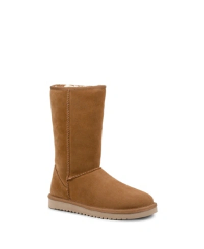 Koolaburra By Ugg Classic Faux Shearling Short Boot In Chestnut