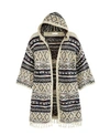 ADYSON PARKER WOMEN'S NOVELTY PONCHO CARDIGAN WITH HOODIE