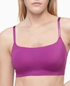 Calvin Klein Invisibles Comfort Lightly Lined Retro Bralette Qf4783 In Loyal