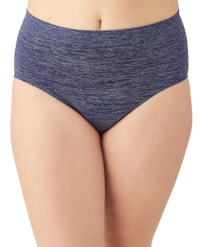 Wacoal Women's B-smooth Brief Seamless Underwear 838175 In Patriot Blue Heather