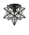 Jonathan Y Designs Stella 9.75in Moravian Star Led Pendant In Black
