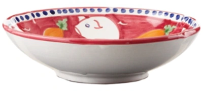 Vietri Campagna Coupe Pasta Bowl In Red