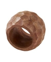 Saro Lifestyle Mango Wood Napkin Ring With Chunky Design, Set Of 4 In Natural