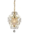 Home Accessories Emily 10" 1-light Indoor Chandelier With Light Kit In Gold