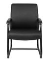 Boss Office Products Boss Heavy Duty Caressoft Guest Chair In Black