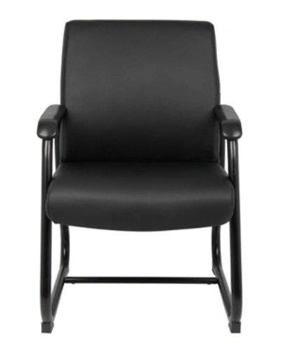 Boss Office Products Boss Heavy Duty Caressoft Guest Chair In Black