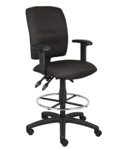 BOSS OFFICE PRODUCTS MULTI-FUNCTION DRAFTING STOOL WITH ADJUSTABLE ARMS