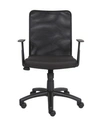 Boss Office Products Budget Mesh Task Chair W/ T-arms In Black