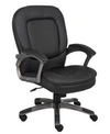 BOSS OFFICE PRODUCTS EXECUTIVE PILLOW TOP MID BACK CHAIR