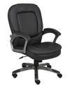 Boss Office Products Double Plush High Back Executive Chair In Black