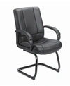 Boss Office Products Caressoft Executive Mid Back Chair In Black