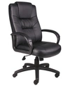 BOSS OFFICE PRODUCTS EXECUTIVE HIGH BACK FLIP ARM CHAIR