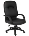 Boss Office Products High Back Leatherplus Chair In Black