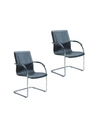 BOSS OFFICE PRODUCTS CHROME FRAME SIDE CHAIR, SET OF 2