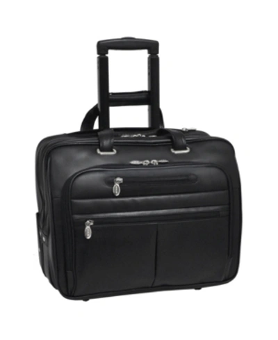 Mcklein Wrightwood Wheeled Laptop Briefcase In Black