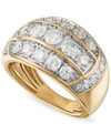 MACY'S MEN'S DIAMOND RING (3 CT. T.W.) IN 10K GOLD