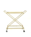 Noble House Annika Bar Cart In Gold