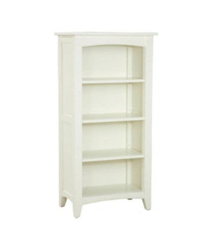 Alaterre Furniture Shaker Cottage 3-shelf 48" Bookcase In Ivory