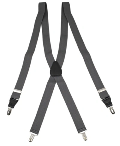 Status Men's Drop-clip Suspenders In Charcoal