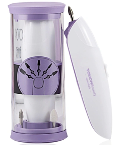 Touchbeauty Electric Cordless Manicure Pedicure Nail File Set In Purple