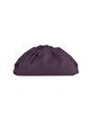 Bottega Veneta The Pouch Leather Clutch In Grape