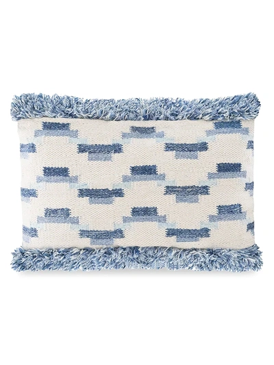 Anaya Fringe Geometric Wool-blend Pillow