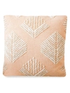 ANAYA GEOMETRIC LEAF EMBROIDERED PILLOW,400013113634