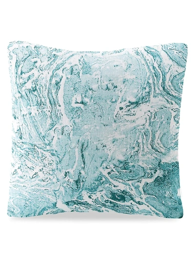 Anaya Marble-print Linen Pillow