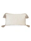 ANAYA HAND QUILTED TASSEL PILLOW,400013113643