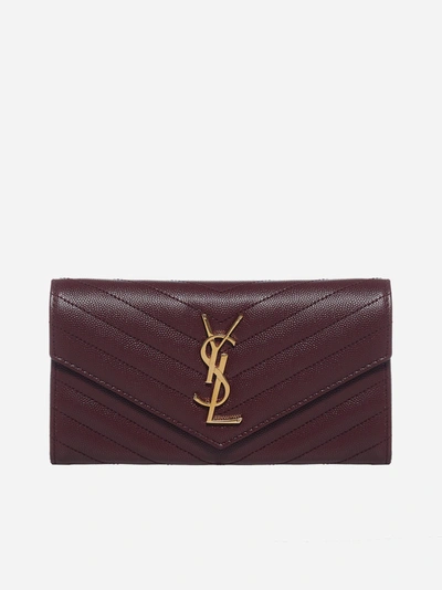Saint Laurent Monogrammed Quilted Leather Wallet