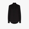 Wardrobe.nyc Release 05 Band-collar Cotton-poplin Shirt In Schwarz