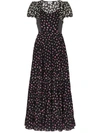 RIXO LONDON MULTI-PANEL COTTON MIDI DRESS