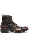Officine Creative Calixte 002 Ankle Boots In Brown