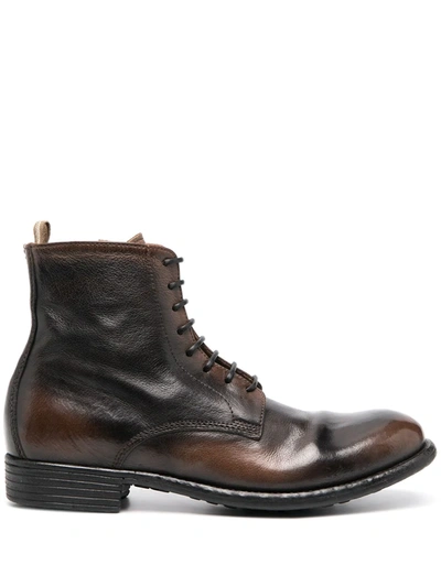 Officine Creative Calixte 002 Ankle Boots In Braun