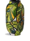 NUOVE FORME TROPICAL EMBOSSED CERAMIC VASE