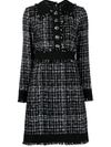 DOLCE & GABBANA TWEED MINI DRESS