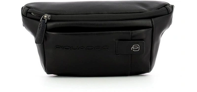 Piquadro Designer Men's Bags Black Urban Men's Belt Bag