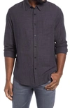 Rails Wyatt Currant Button-up Shirt In Black Chambray