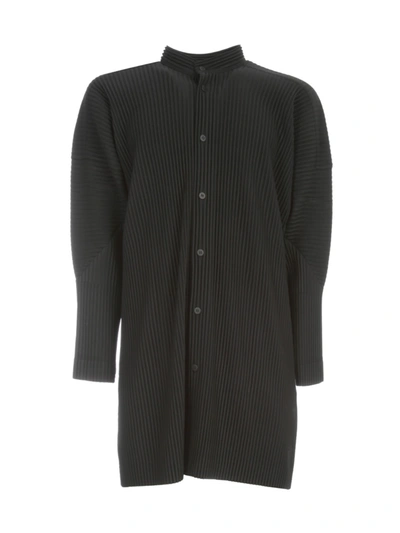 Issey Miyake Plain Shirt W/pockets In Black