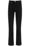 RE/DONE HIGH RISE LOOSE JEANS,1843WHRL BLACK